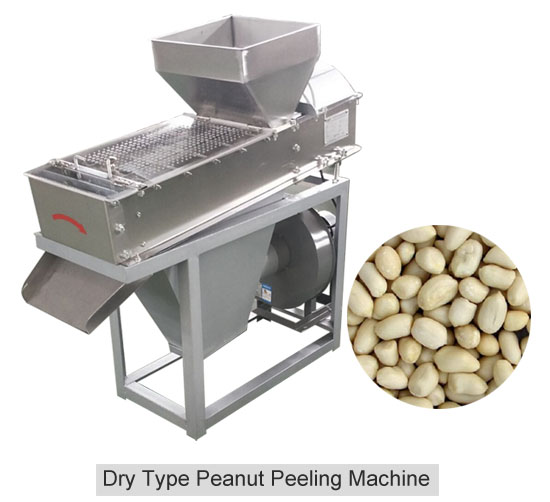 dry type peanut peeling machine
